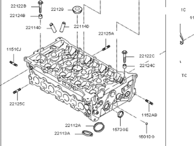 2015 Kia Sportage Cylinder Head - 221002G571