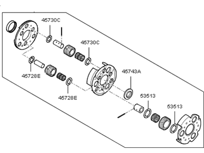 Kia 457603B801 Carrier Assembly-PLANETR