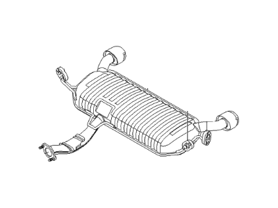 Kia 287001F406 Main Muffler Assembly