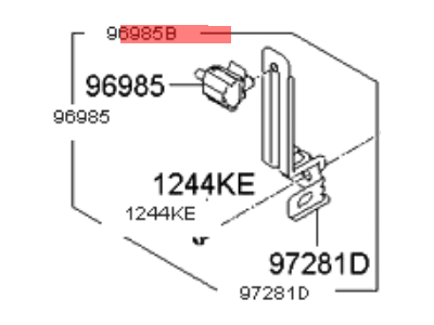 Kia Ambient Temperature Sensor - 972802T001