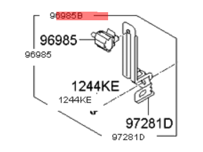 Kia Optima Hybrid Ambient Temperature Sensor - 972802T001