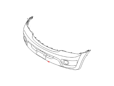 Kia 865113E501 Front Bumper Cover