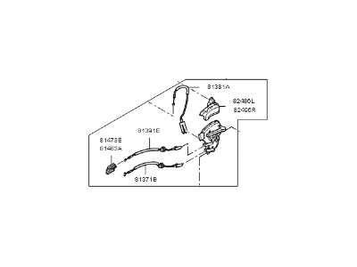 2016 Kia Soul EV Door Lock Actuator - 81310B2010