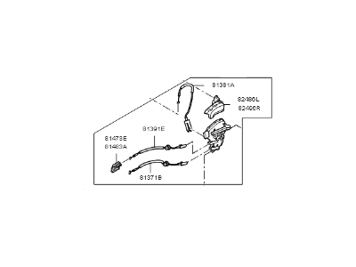 Kia 81320B2010 Front Door-Lock Actuator Motor, Right