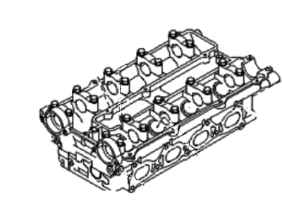 1997 Kia Sportage Cylinder Head - 0K08A10100