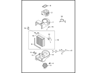 Kia 0K07061140A Cooling Unit