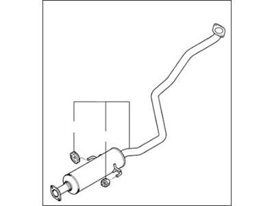 Kia Forte Koup Exhaust Pipe - 286501M210