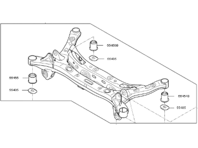 2020 Kia Optima Hybrid Rear Crossmember - 55400A8700