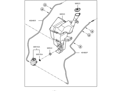 2016 Kia Rio Washer Reservoir - 986101W500