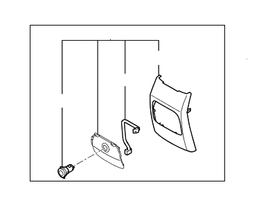 Kia 846401U100VA Cover Assembly-Console