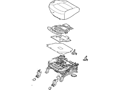 Kia 88100B2371KHX Cushion Assembly-Front Seat