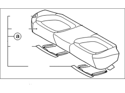 Kia 891002T870AK2 Cushion Assembly-Rear Seat