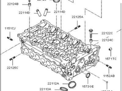 2014 Kia Optima Cylinder Head - 221002G561