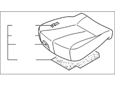 Kia 891004D111KS8 Cushion Assembly-Rear 2ND