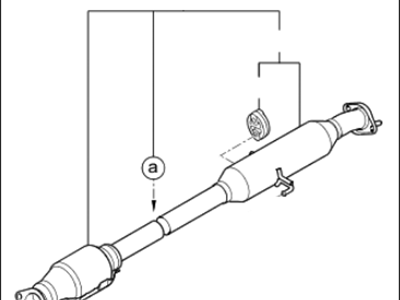 Kia 286002T260 Center Muffler Complete