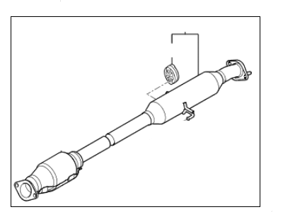 Kia 286502T260 Center Muffler Assembly