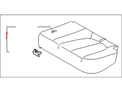 Kia 891001D050461 Cushion Assembly-Rear Seat