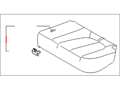 Kia 891001D051464 Cushion Assembly-Rear 2ND