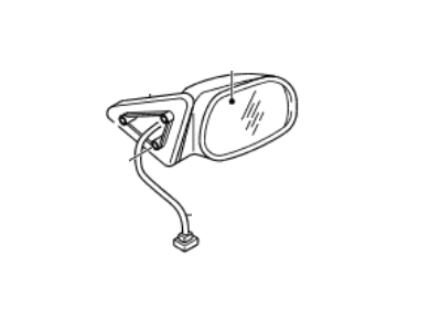 1998 Kia Sportage Car Mirror - 0K00F69180C02