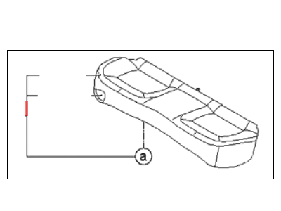 Kia 891003W181ATA Cushion Assembly-Rear Seat