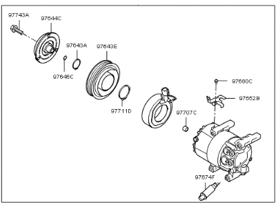 Kia 977012K650 Compressor Assembly