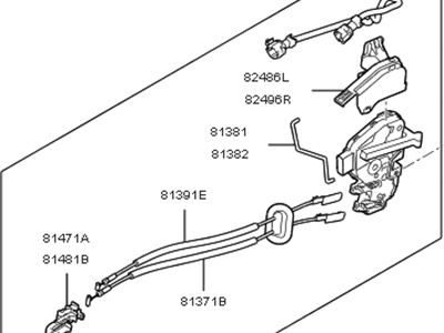 2018 Kia Niro Door Lock Actuator - 81320G5040