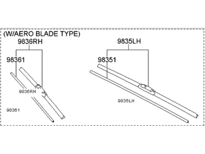 2021 Kia Seltos Wiper Blade - 983512S000