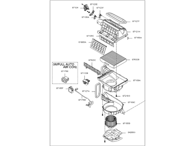 Kia 972004D102 Blower Unit