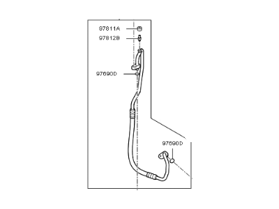 Kia 97762C6801 Air Conditioner Refrigerant Discharge Hose