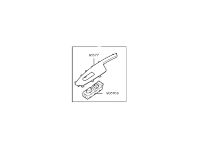 Kia 93575A8AC0BYF Power Window Assist Switch Assembly