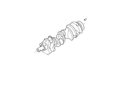 Kia 231103FAB0 CRANKSHAFT Assembly