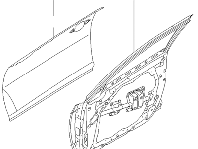 Kia 760034C000 Panel Assembly-Front Door LH