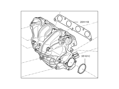 Kia 283102B750 Manifold Assembly-Intake