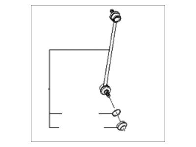 2010 Kia Rio Sway Bar Link - 548301G500