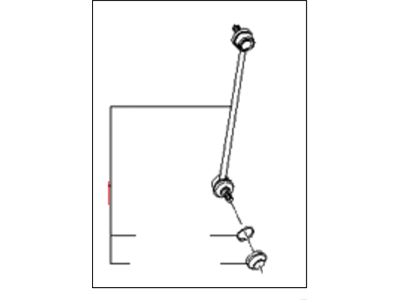 Kia 548401E000 Link Assembly-Front Stabilizer