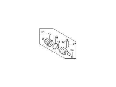 Kia Forte CV Joint - 49592A64A0