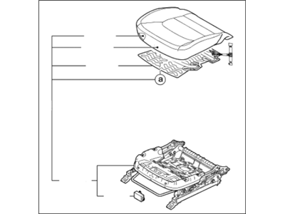 Kia 882011W630BGX Cushion Assembly-Front Seat