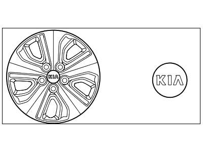 Kia 52960G5120 Wheel Hub Cap Assembly