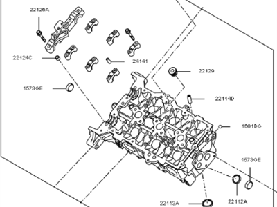 Kia K900 Cylinder Head - 221103CGA1A