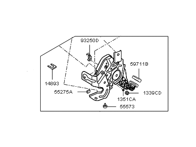 Kia 59710D9050 Pedal Assembly-Parking B