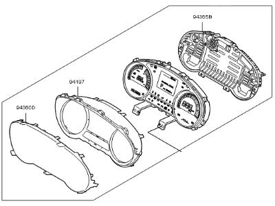 Kia Soul EV Speedometer - 94003E4300