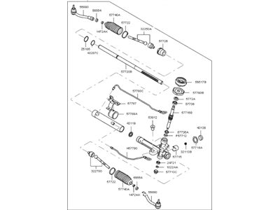 Kia 577001G150 Gear & Linkage Assembly