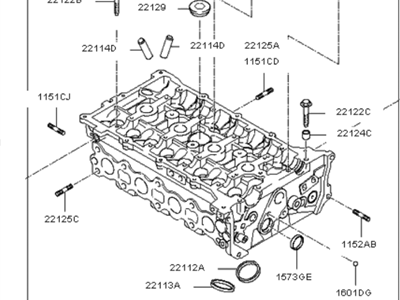 Kia 2210025013 Head Assembly-Cylinder