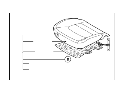 Kia 881001WED0BGB Cushion Assembly(W/O Tra