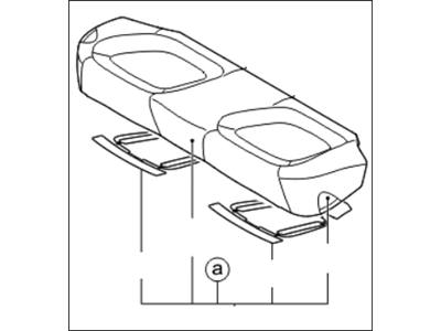 Kia 891004U040FEB Cushion Assembly-Rear Seat