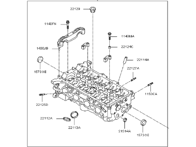 Kia Cylinder Head - 221002B002