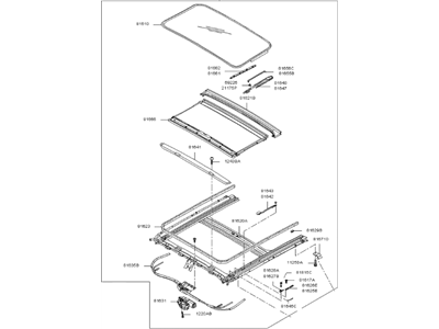 Kia 816002F20087 Sunroof Assembly