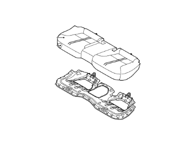 Kia 891003T020KBL Cushion Assembly-Rear Seat