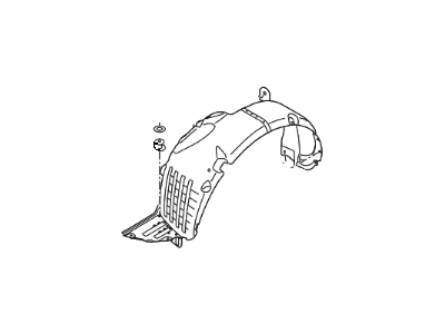 Kia 86812E4000 Guard Assembly-Front Wheel