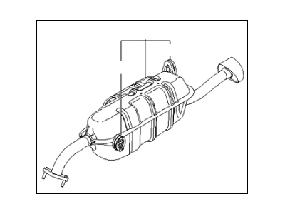 Kia 287301G410 Rear Muffler Assembly